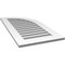 Ekena Millwork Quarter Round Top Right Surface Mount PVC Gable Vent w/ 3-1/2"W x 1"P Standard Frame, 20"W x 40"H GVPQR20X4001SF - alternate 2